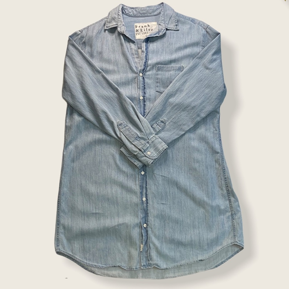 Frank & Eileen Button Down Denim Shirt Dress